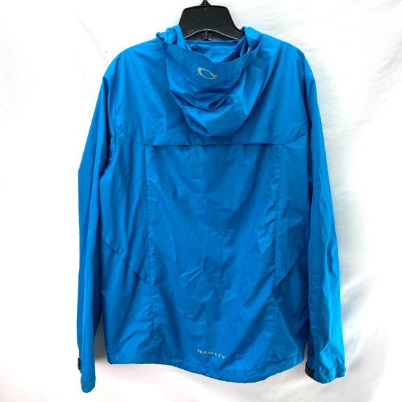 Oakley Nylon Windbreaker Men's Jacket Blue - Size M - Picture 2 of 6